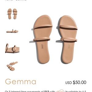 Tkees Gemma Sandal - color is coco butter